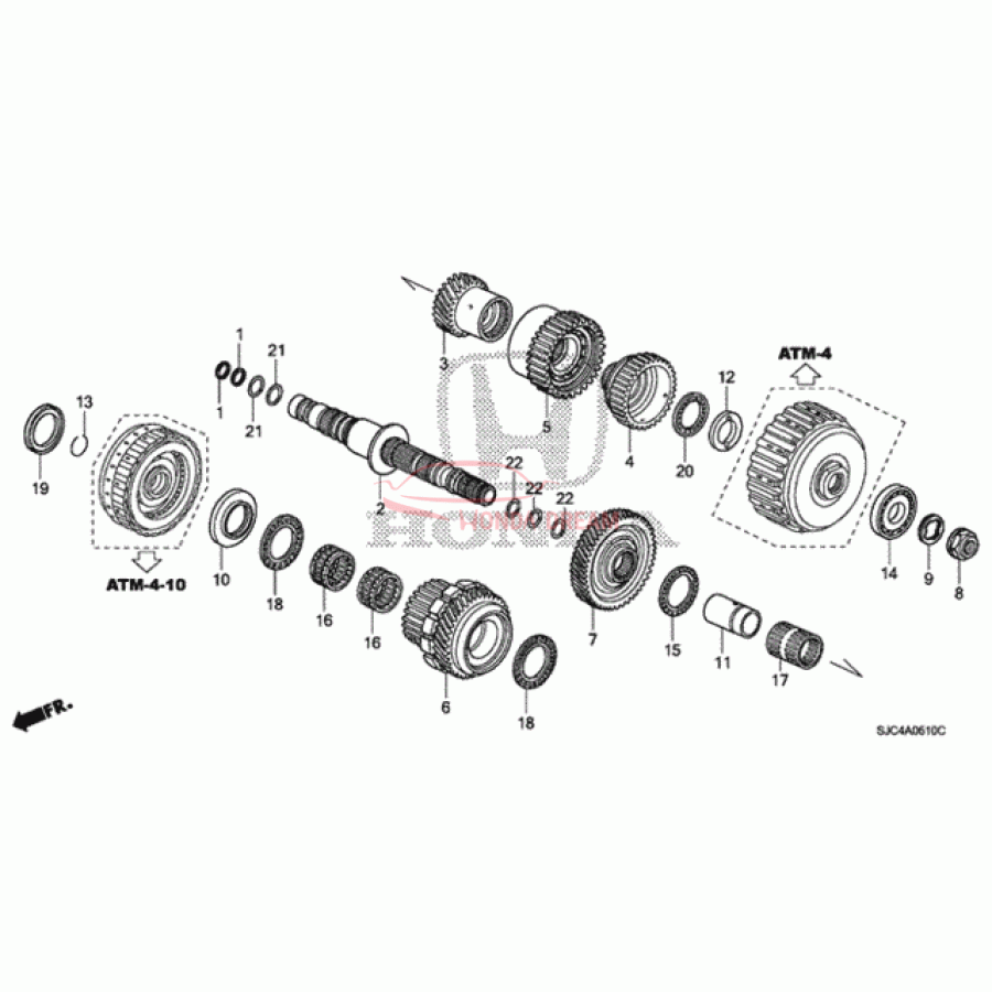 Bearning, Ball (91005-RJF-T01) - 1