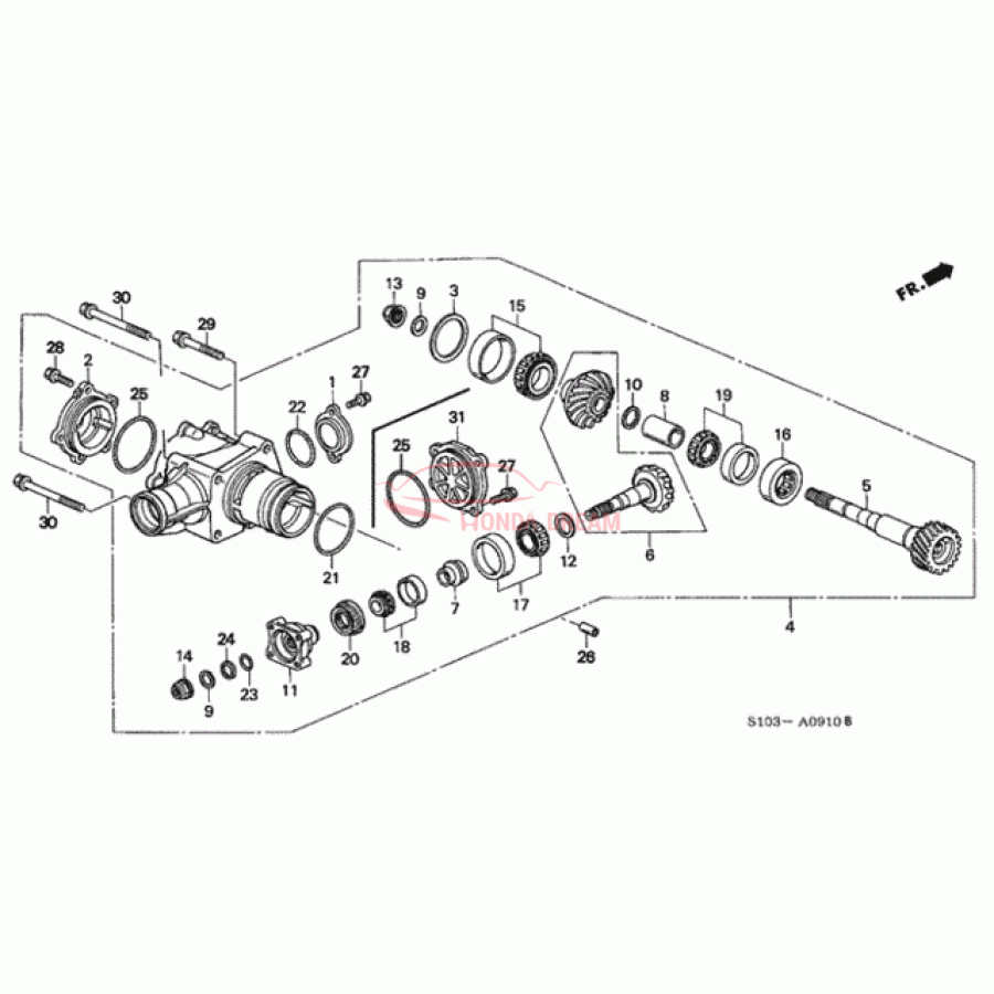 Bearning, Ball (91006-PRV-003) - 1