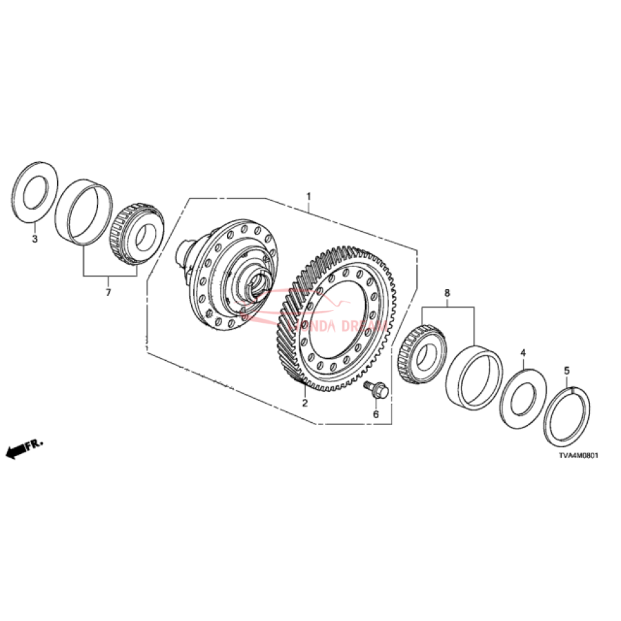 Шарикопідшипник (91006-RK6-003) - 1