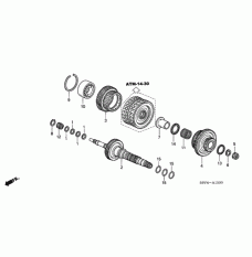 Шарикопідшипник (91007-RDK-003)