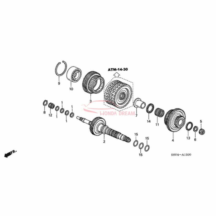 Шарикопідшипник (91007-RDK-003) - 1