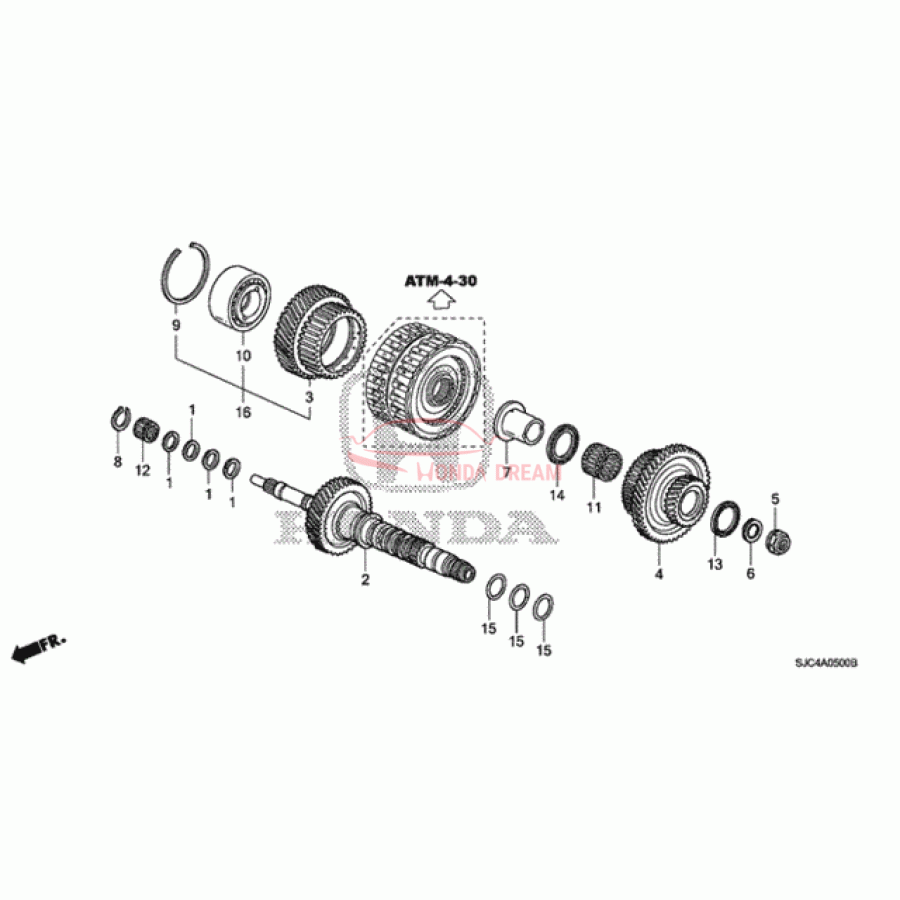 Шарикопідшипник (91007-RJF-T01) - 1