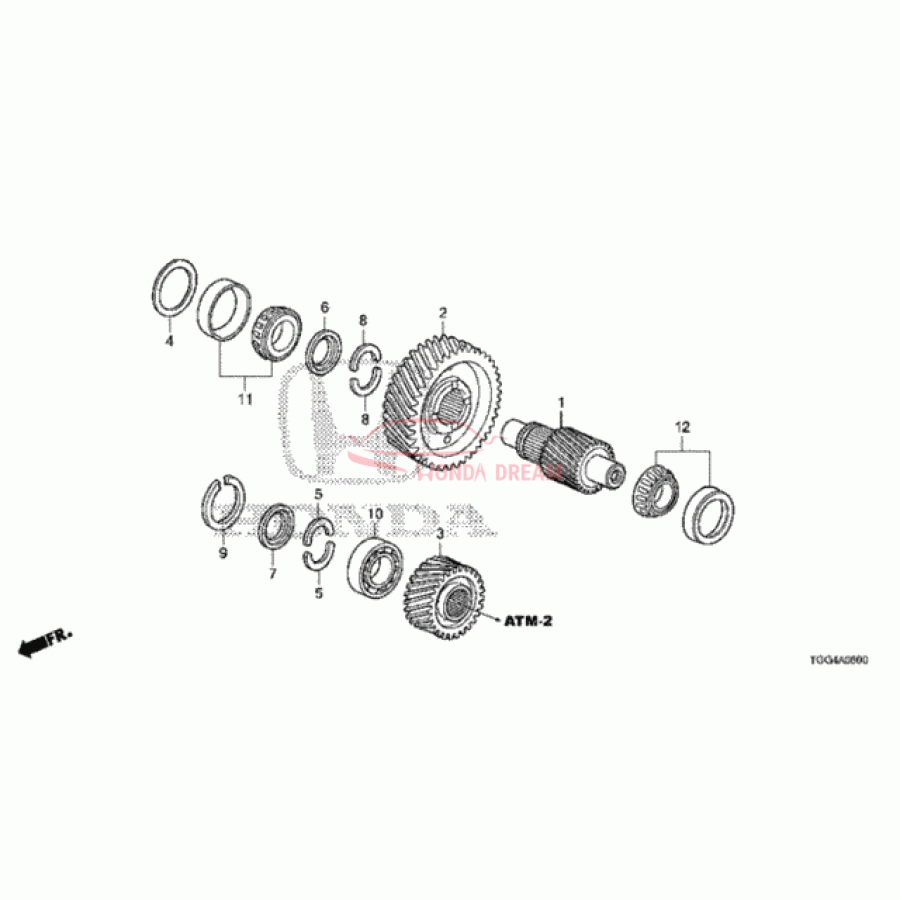 Шарикопідшипник (91008-RJ2-003) - 1