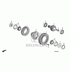 Шарикопідшипник (91008-RJF-T12)