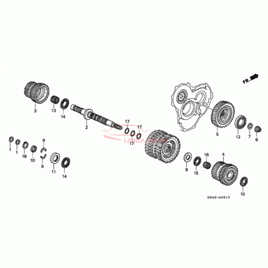 Шарикопідшипник (91009-P6H-003) - 1