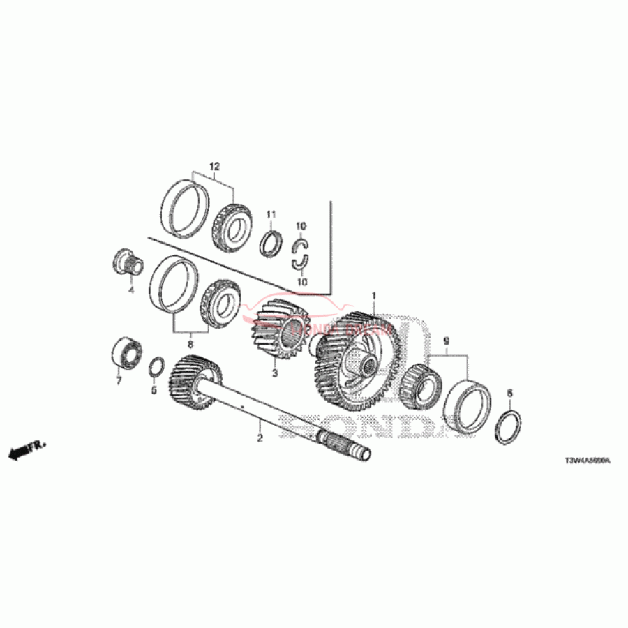 Шарикопідшипник (91011-5Y4-003) - 1