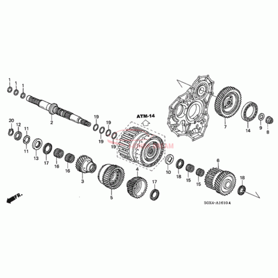 Шарикопідшипник (91011-P7W-003) - 1