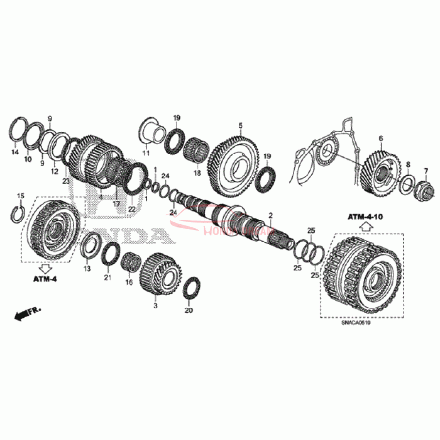 Шарикопідшипник (91011-RG5-005) - 1