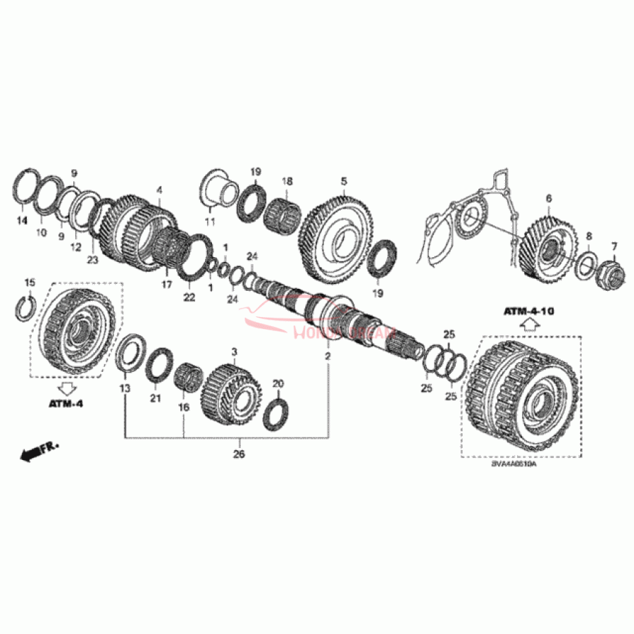 Шарикопідшипник (91012-RPC-005) - 1