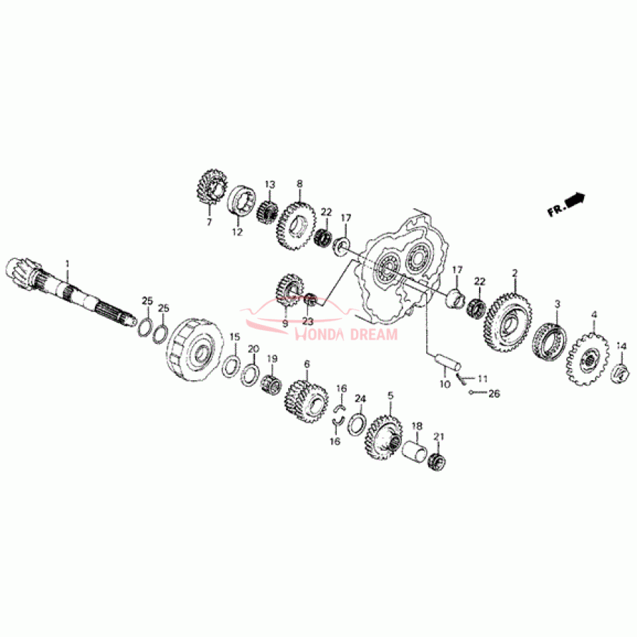 Шарикопідшипник (91014-PA9-003) - 1