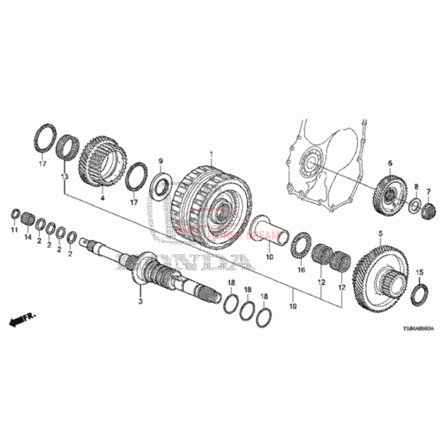 Bearning, Ball (91014-R4R-003) - 1