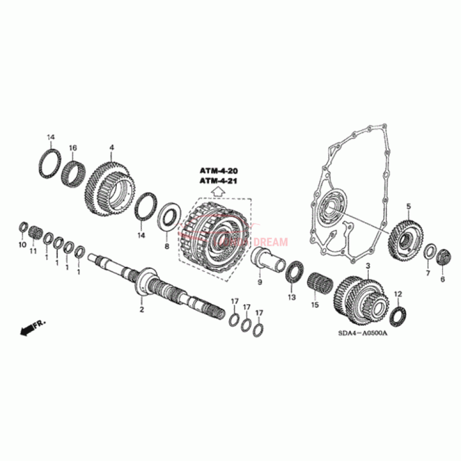 Шарикопідшипник (91017-PZK-003) - 1