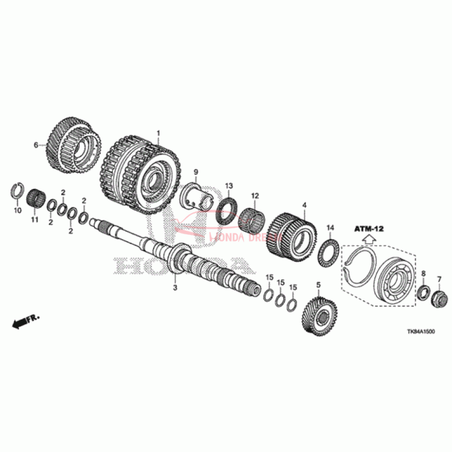 Шарикопідшипник (91017-RT4-003) - 1