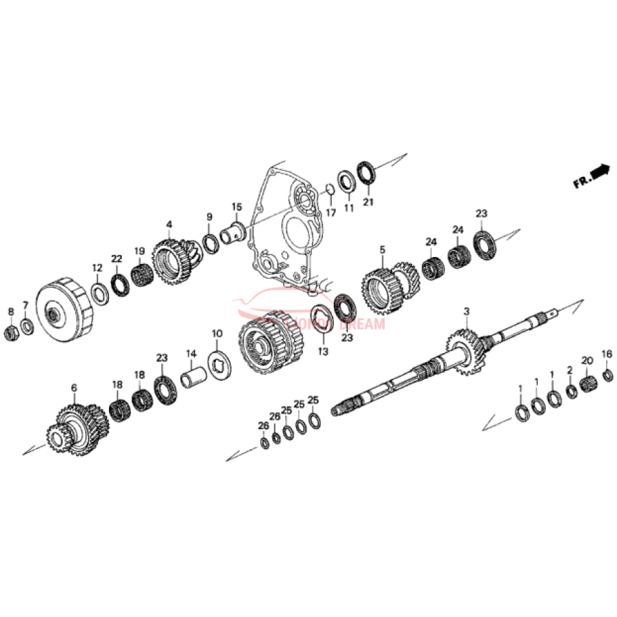 Шарикопідшипник (91018-PW4-003) - 1