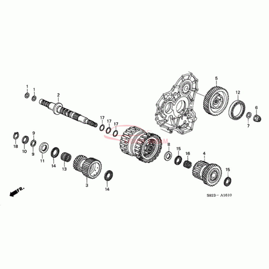 Шарикопідшипник (91019-P7Z-003) - 1