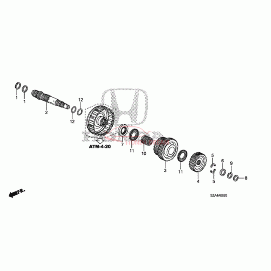 Шарикопідшипник (91019-RDK-013) - 1