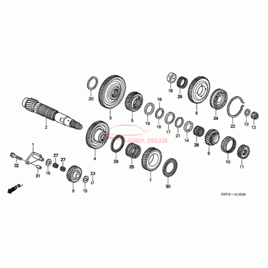 Bearning, Ball (91020-RDK-005) - 1