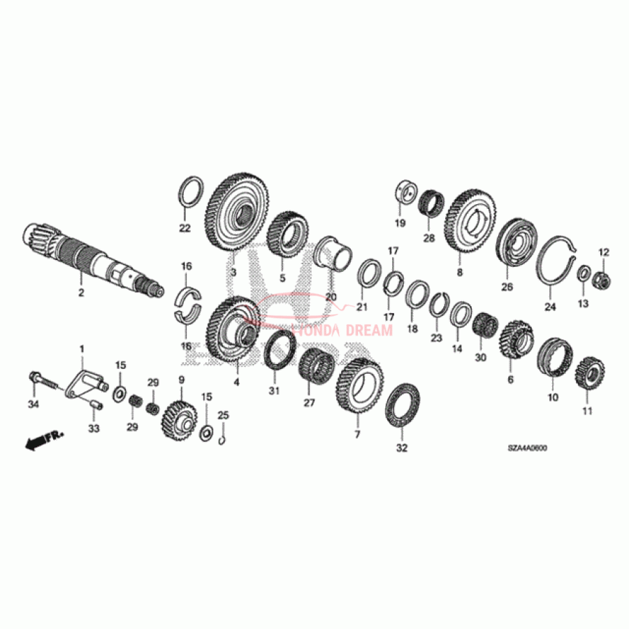 Bearning, Ball (91020-RJF-T01) - 1