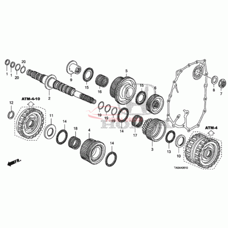 Шарикопідшипник (91021-PRP-013) - 1