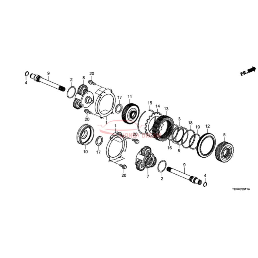 Шарикопідшипник (91021-R9V-003) - 1