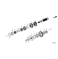 Bearning, Ball (91022-58H-A01)