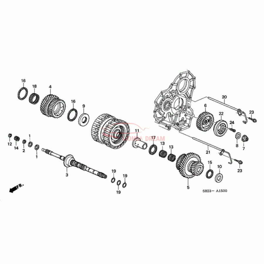 Шарикопідшипник (91023-P7Z-003) - 1