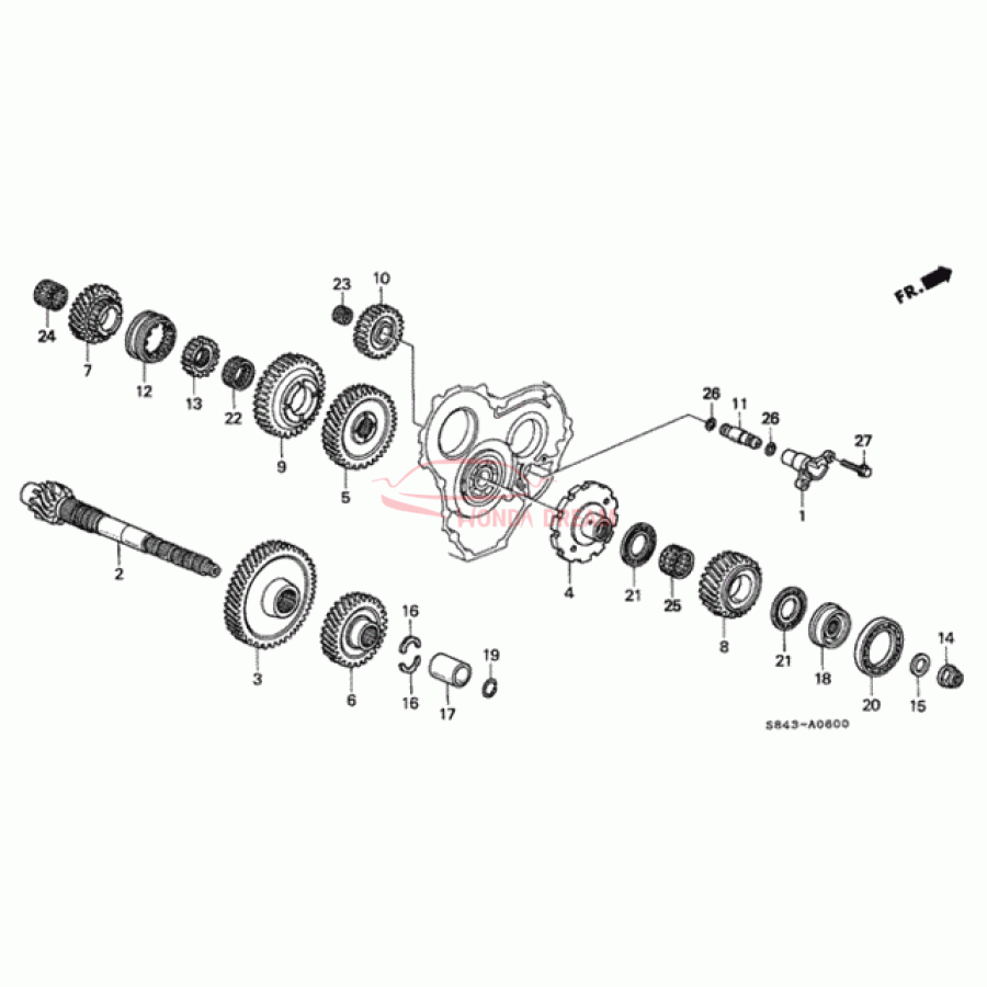 Шарикопідшипник (91024-P6H-003) - 1