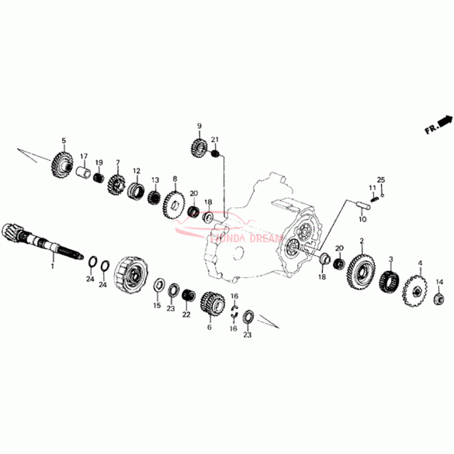 Bearning, Ball (91024-PF4-003) - 1