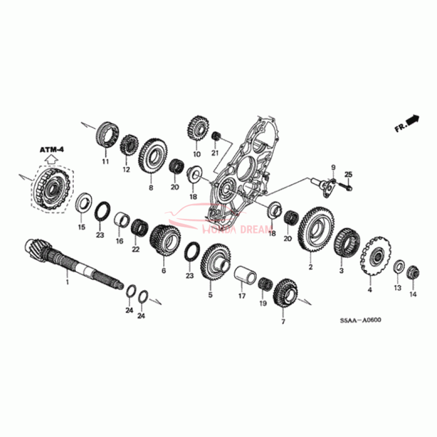 Шарикопідшипник (91025-P24-006) - 1