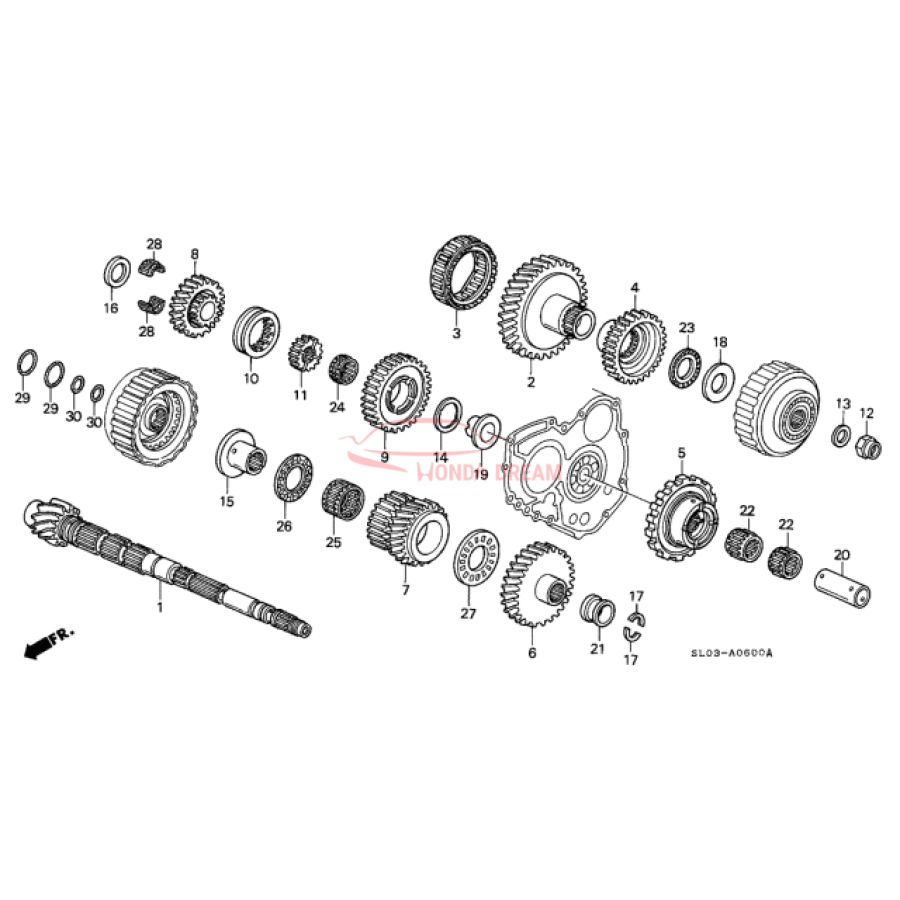 Шарикопідшипник (91028-PR9-003) - 1