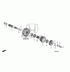 Bearning, Ball (91034-RDK-003)