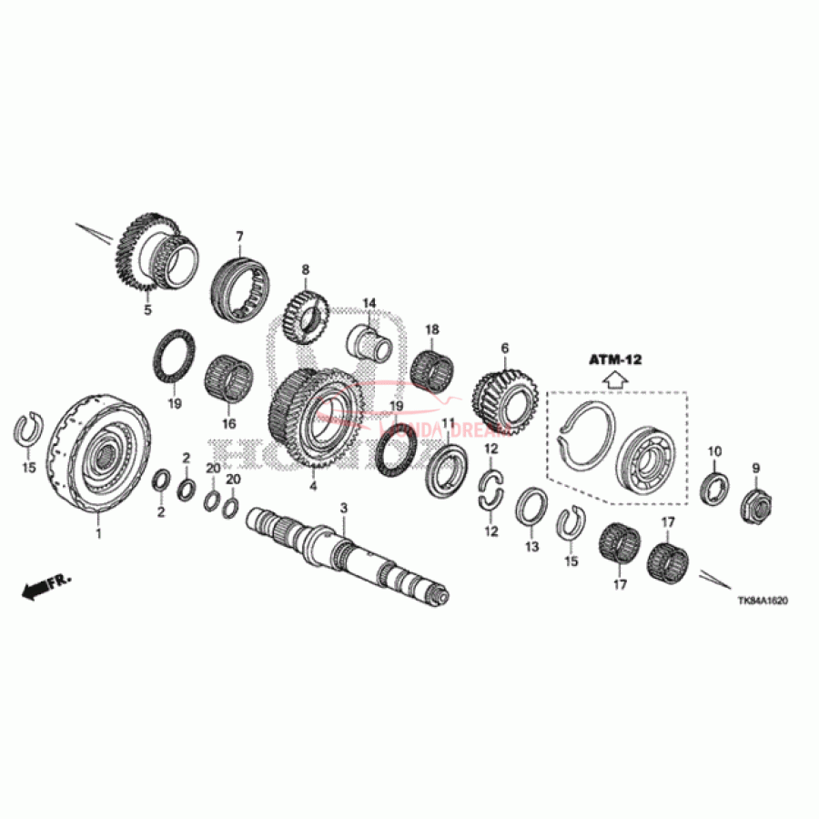 Шарикопідшипник (91037-RT4-005) - 1