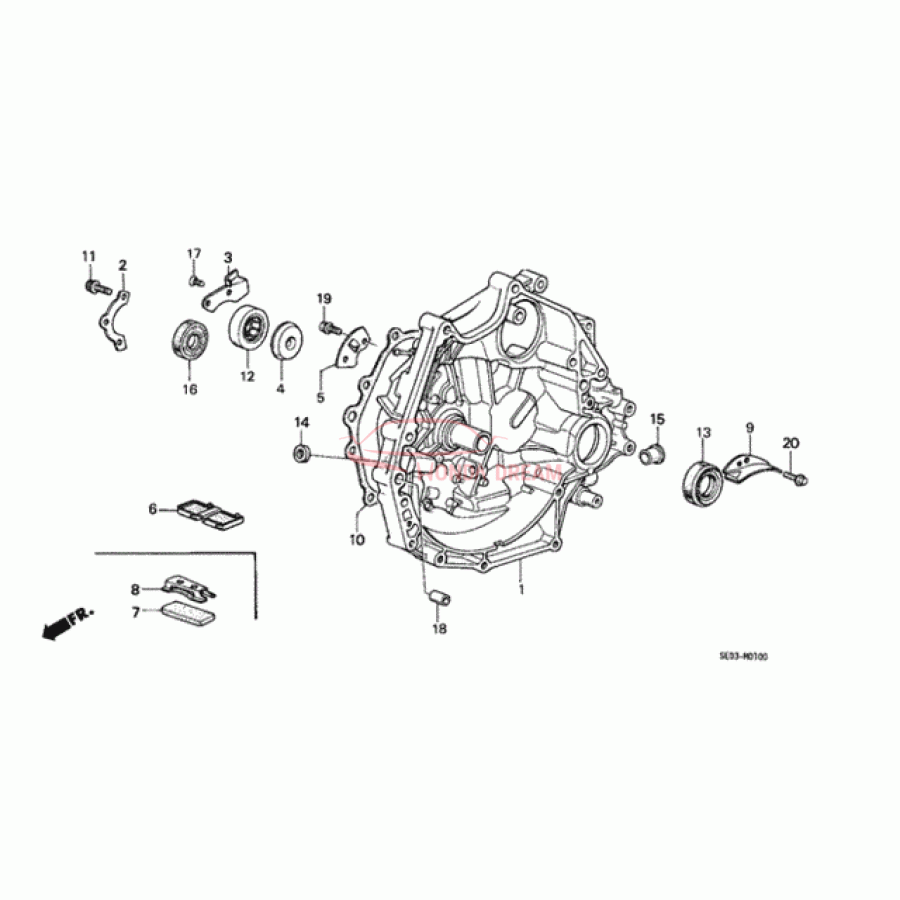 OIL SEAL,38X54X8 (91205-PC8-935) - 1