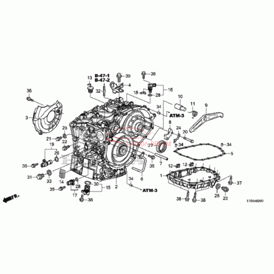 OIL SEAL, 35X55X8 (ARAI) (91206-5T0-004) - 1