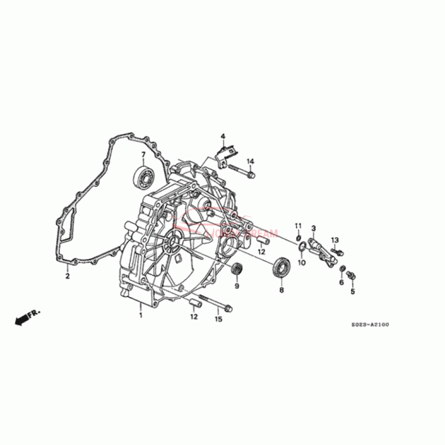 Сальник первинного валу трансмісії (91207-P4V-004) - 1