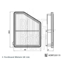 Фільтр повітряний Blue Print (ADBP220119)