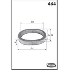 Air cleaner Mecafilter (EL3797)