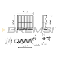 Фільтр повітряний Bremsi (FA1135)