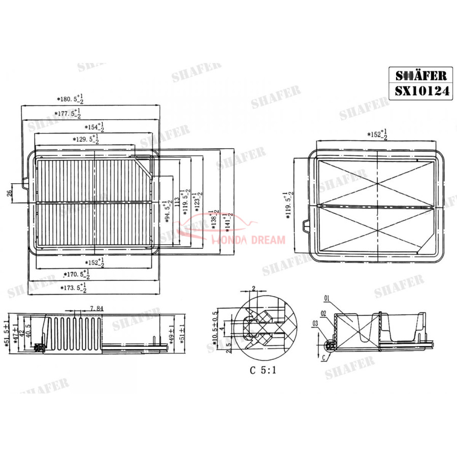 Air cleaner (SX10124) - 1