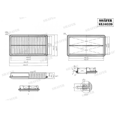 Фільтр повітряний Shafer (SX10339)