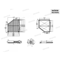 Фільтр повітряний Shafer (SX10394)