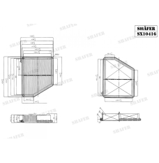 Фільтр повітряний Shafer (SX10416)