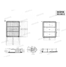 Фільтр повітряний Shafer (SX10813)