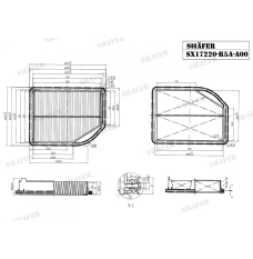 Фільтр повітряний Shafer (SX17220R5AA00)