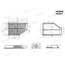 Фільтр повітряний Shafer (SX3007)