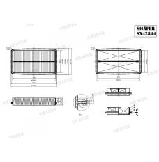 Фільтр повітряний Shafer (SX42844)