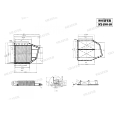 Фільтр повітряний Shafer (SX49040)