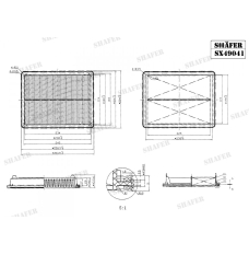 Фільтр повітряний Shafer (SX49041)