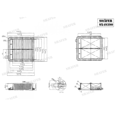 Фільтр повітряний Shafer (SX49390)