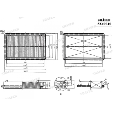 Фільтр повітряний Shafer (SX49610)